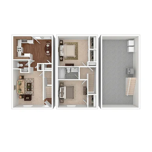 Floor plan B2 Wakefield Townhome
