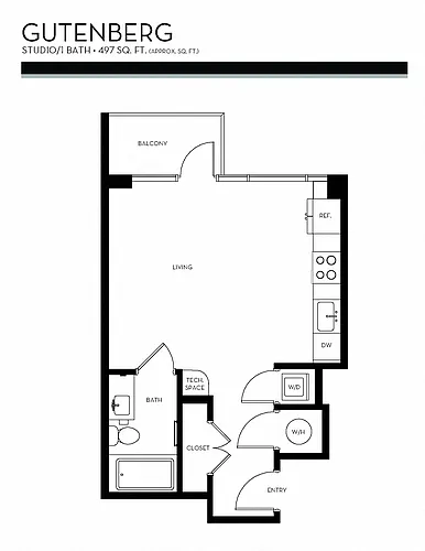 Floor plan Gutenberg