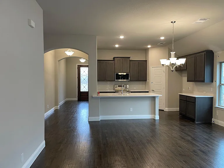 Kitchen view from living