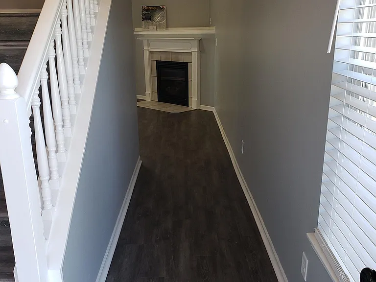 View of living room from front door