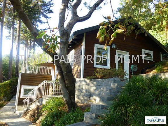 Looking up at home from yard