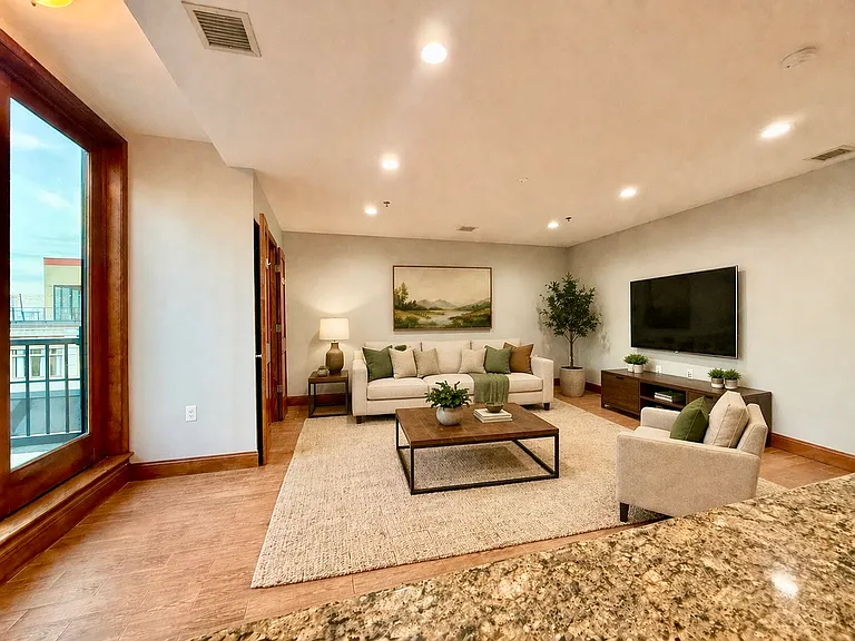 living room -virtually staged