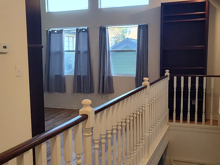 open den, up stairs