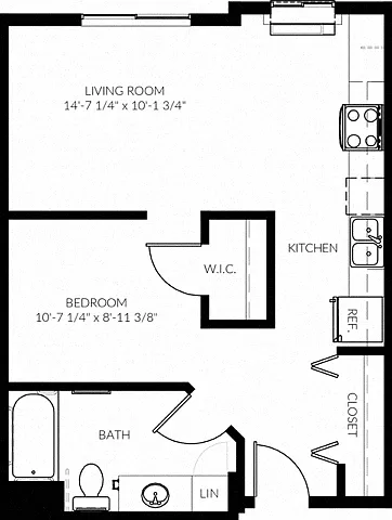Floor plan 1C