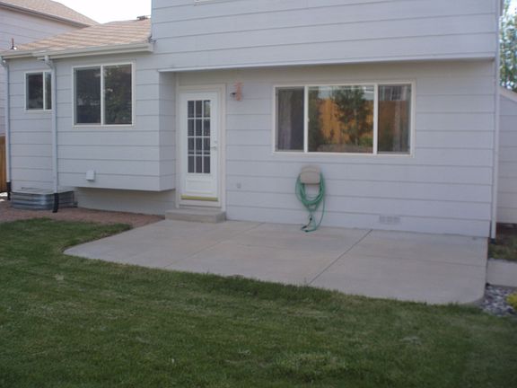 Patio on rear