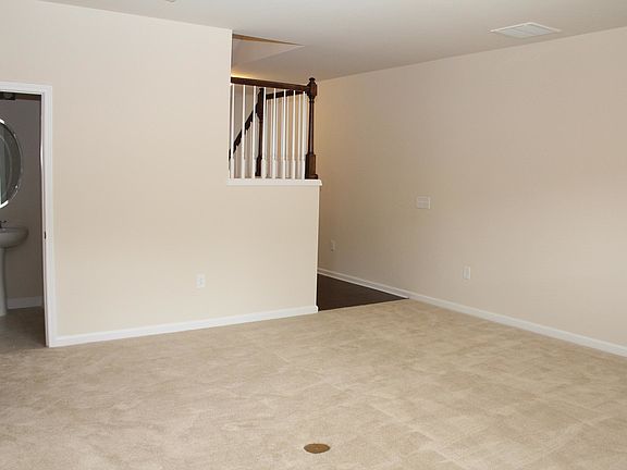 Living room and half bath