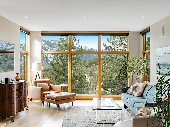 Floor to ceiling windows with amazing continental divide views