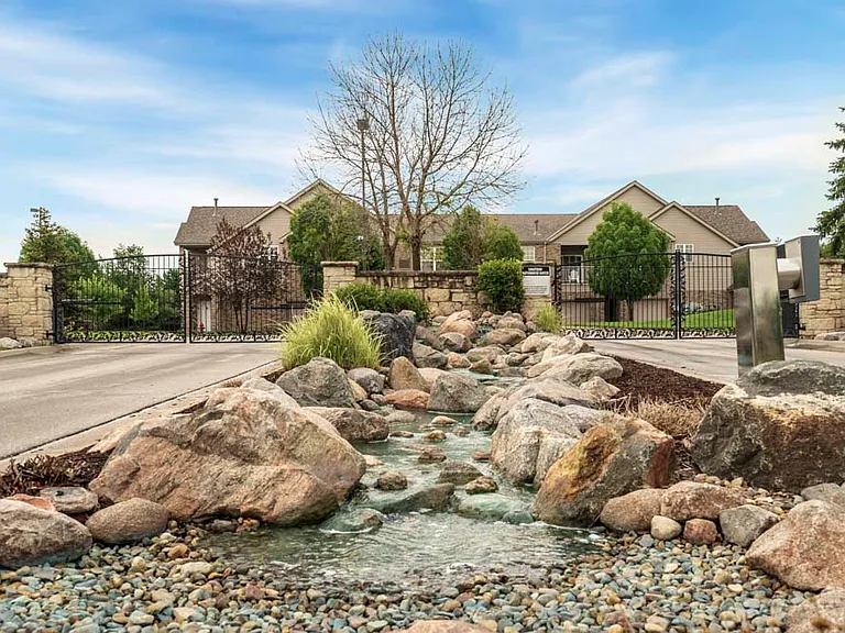 Enjoy picturesque water views and lush greenery right outside your door.