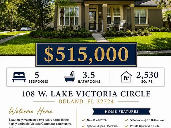 108 W Lake Victoria Cir, Deland, FL 32724