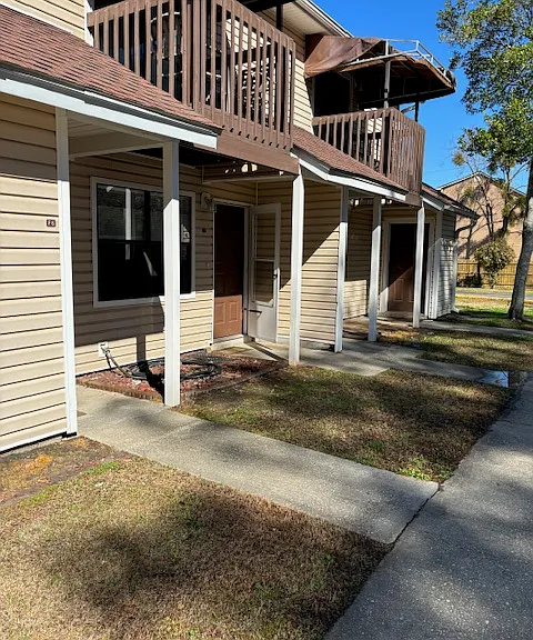 front of building