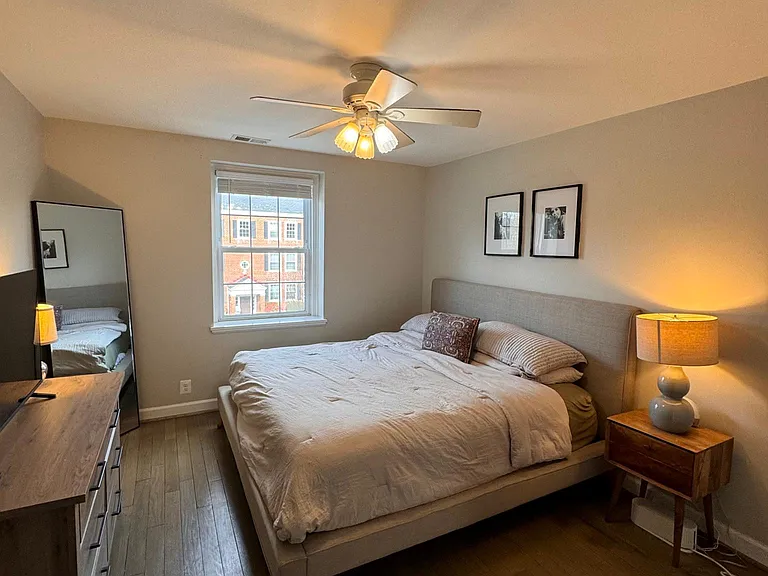 Bedroom has two closets