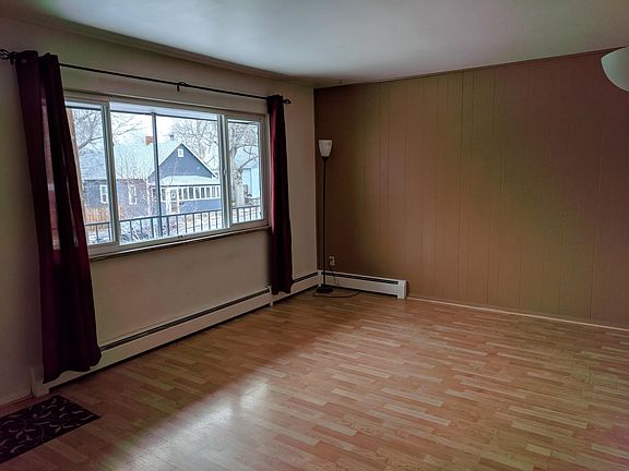 Living room - note hot water heat 