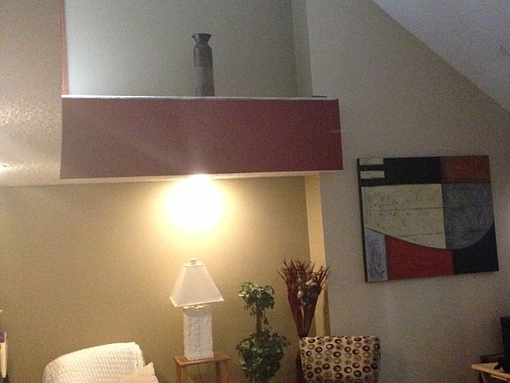 Living Room with vaulted ceilings