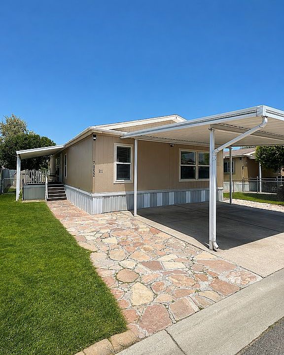Double wide mobile home.