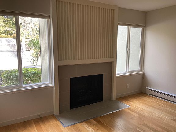 Wood burning fireplace