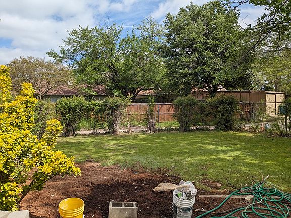 Backyard during renovation