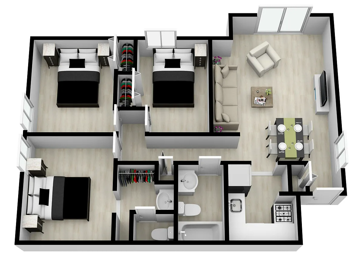 Floor plan KaloTrio