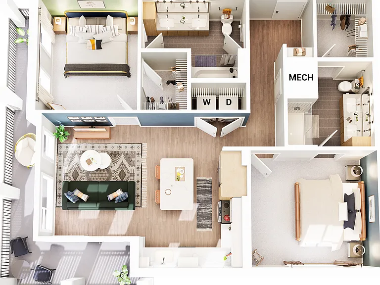 B2 floor plan The Blake Optimist Park