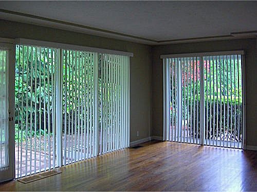 Beautiful windows look out at garden