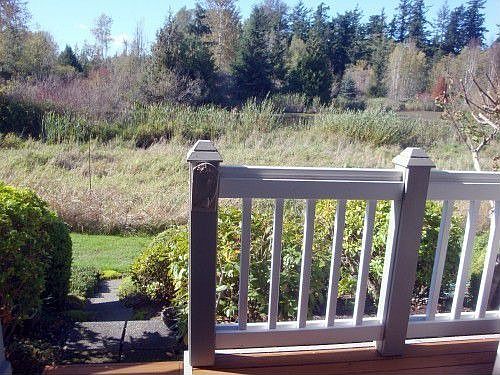 Enjoy the heron and other wildlife form your private covered deck at this popular complex