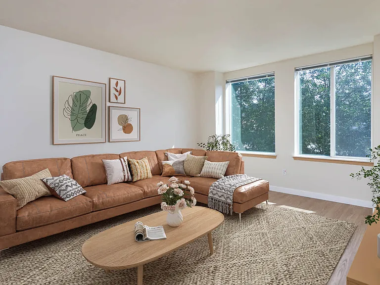 Living Room with Hard Surface Flooring