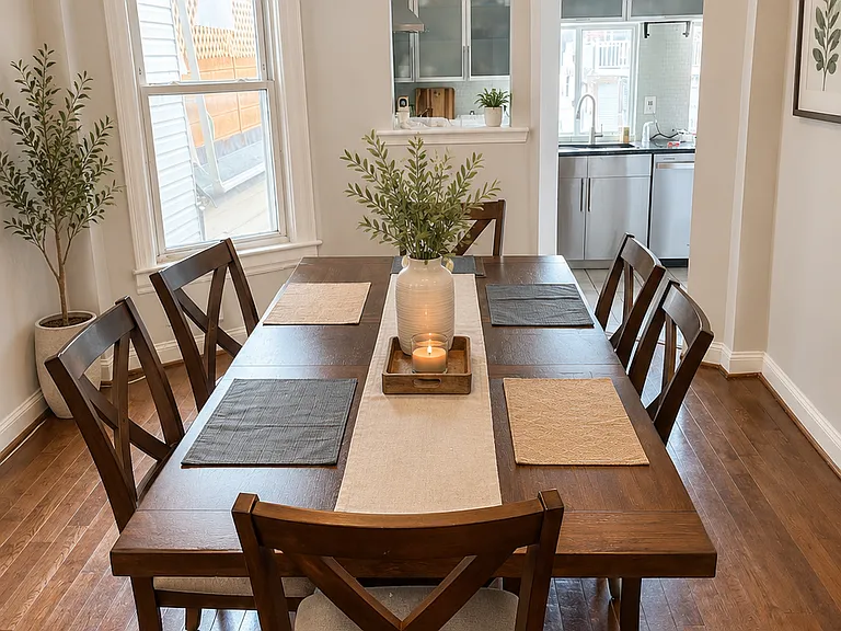 The dining room