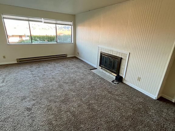 Living room with fireplace