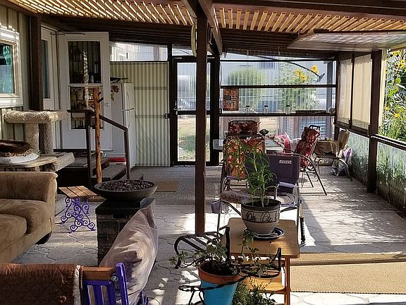 back porch facing south