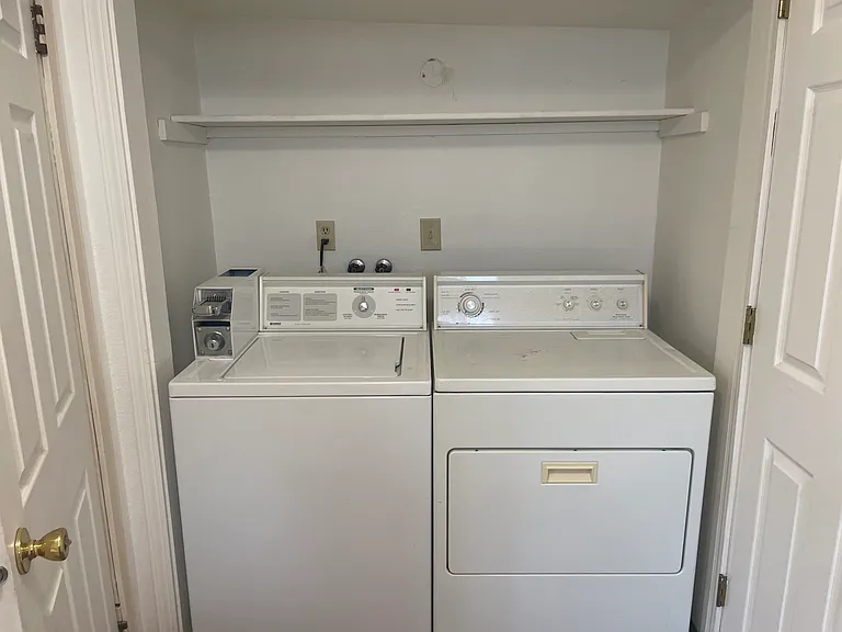 Washer and dryer will be removed before move-in.