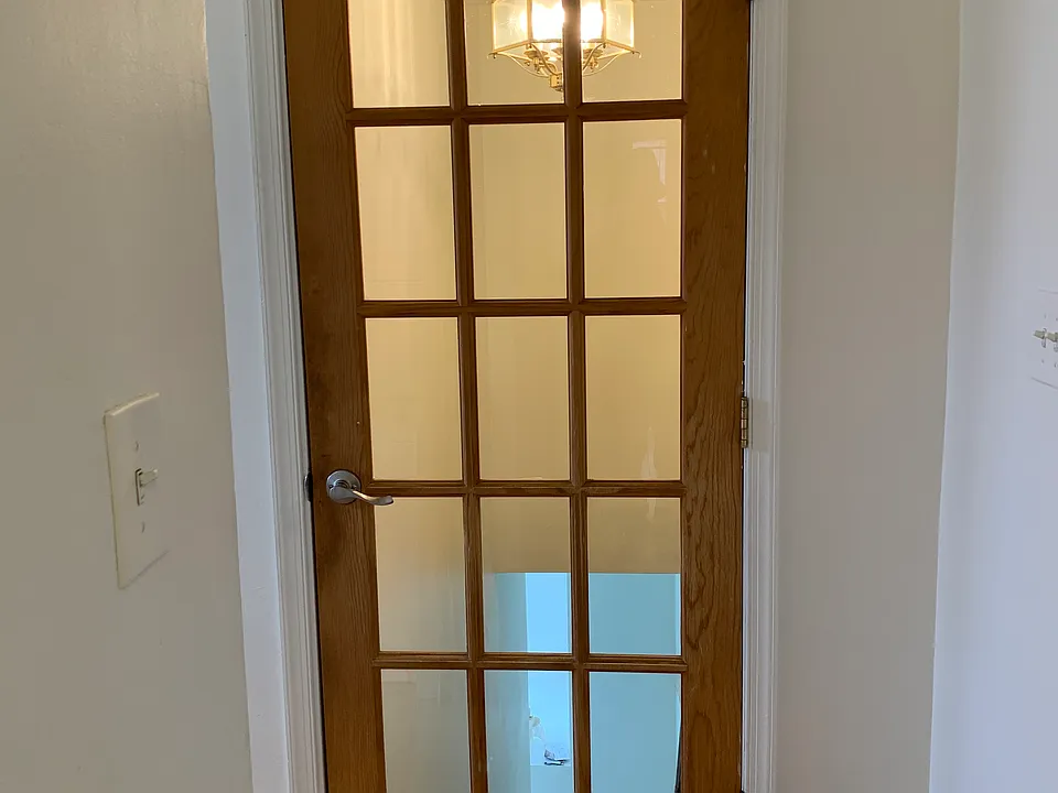 Door entering living space--1200 sqft..