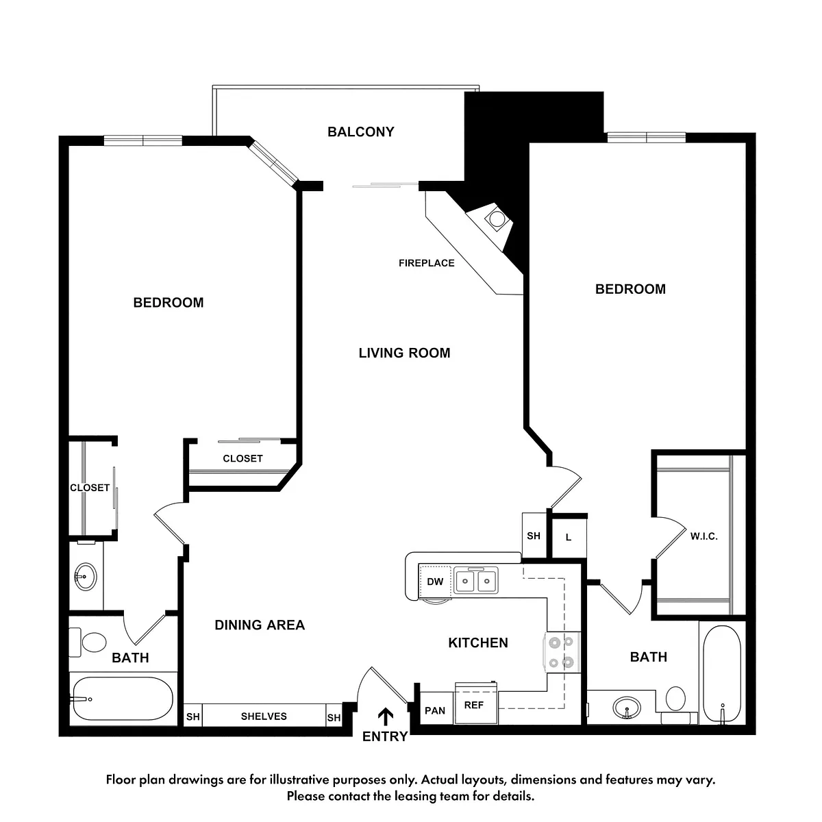 Floor plan 2X2 F