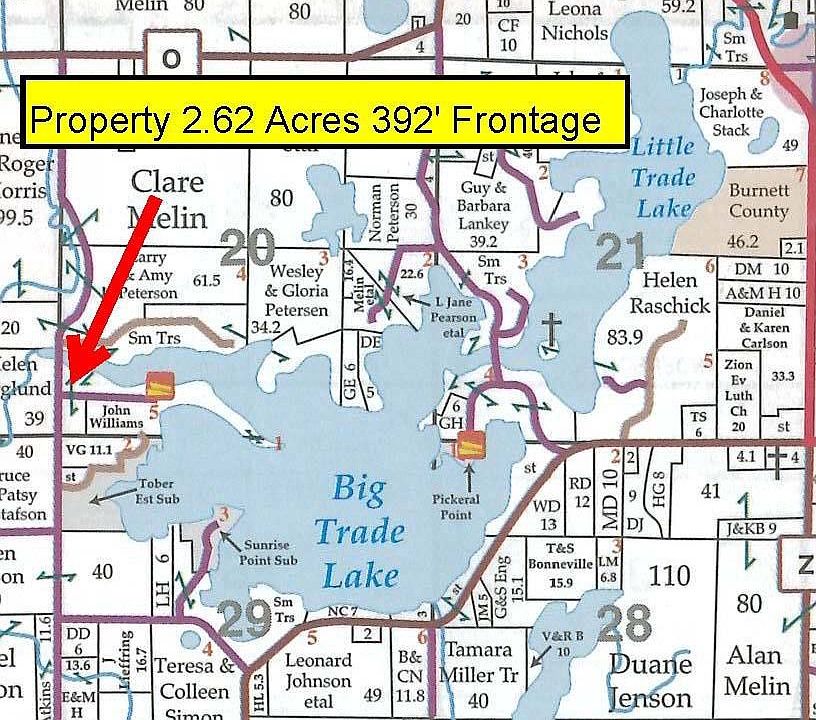Property in Relation to Big and Litte Trade Lake