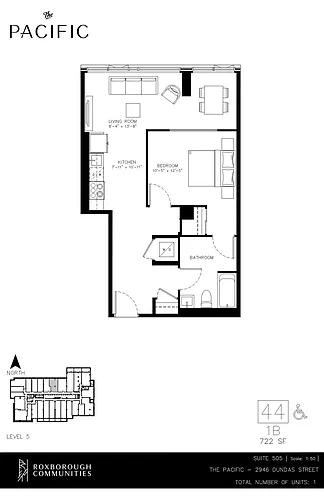 Floor plan 1 bedroom 1 bath 1 Bed 1 Bath 26