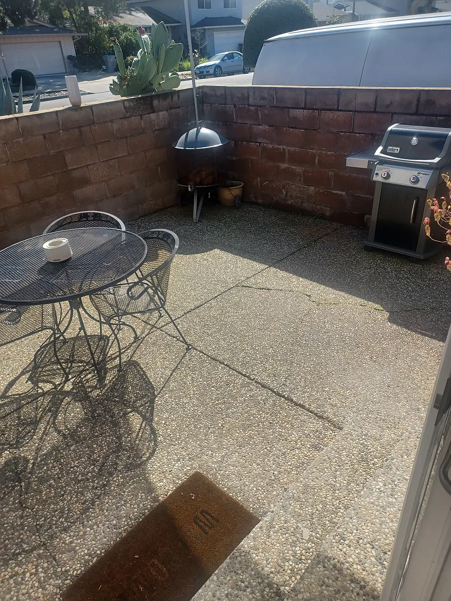 Brick wall.ensure its privacy. - Chesbro Ave