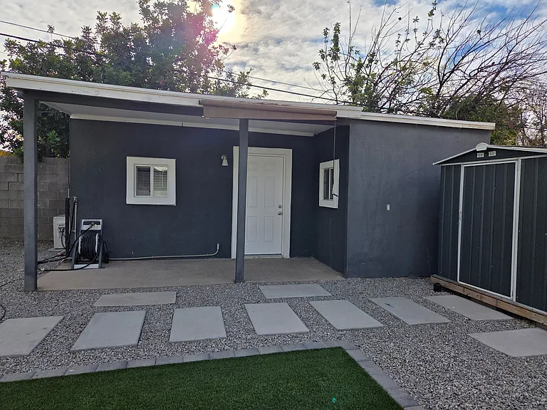 Studio - Front with outside storage