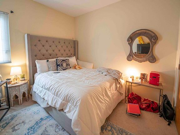 Smaller upstairs bedroom with private bath