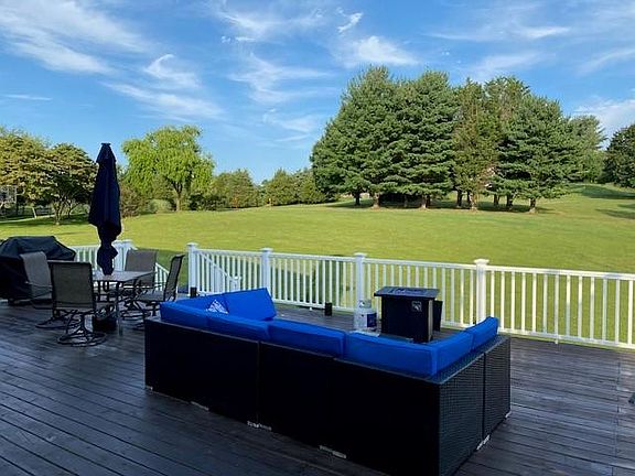 back deck (2 other decks upstairs)