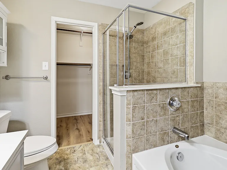 Primary Bath and large closet