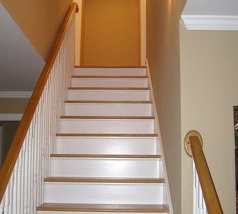 solid wood staircase