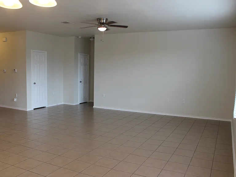 Living from dining area