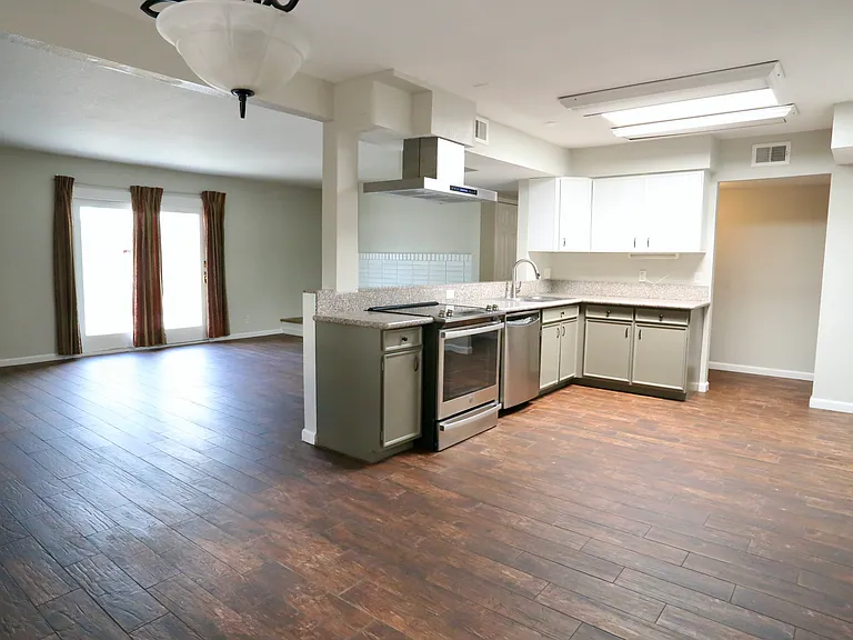 from living room looking to kitchen and main living room