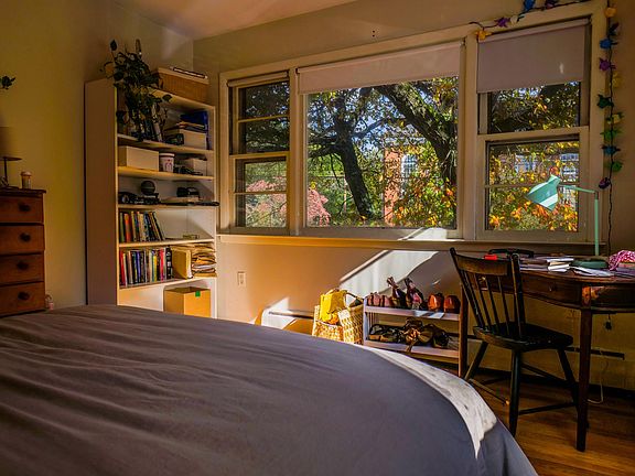 View from the bedroom to the church across the street.