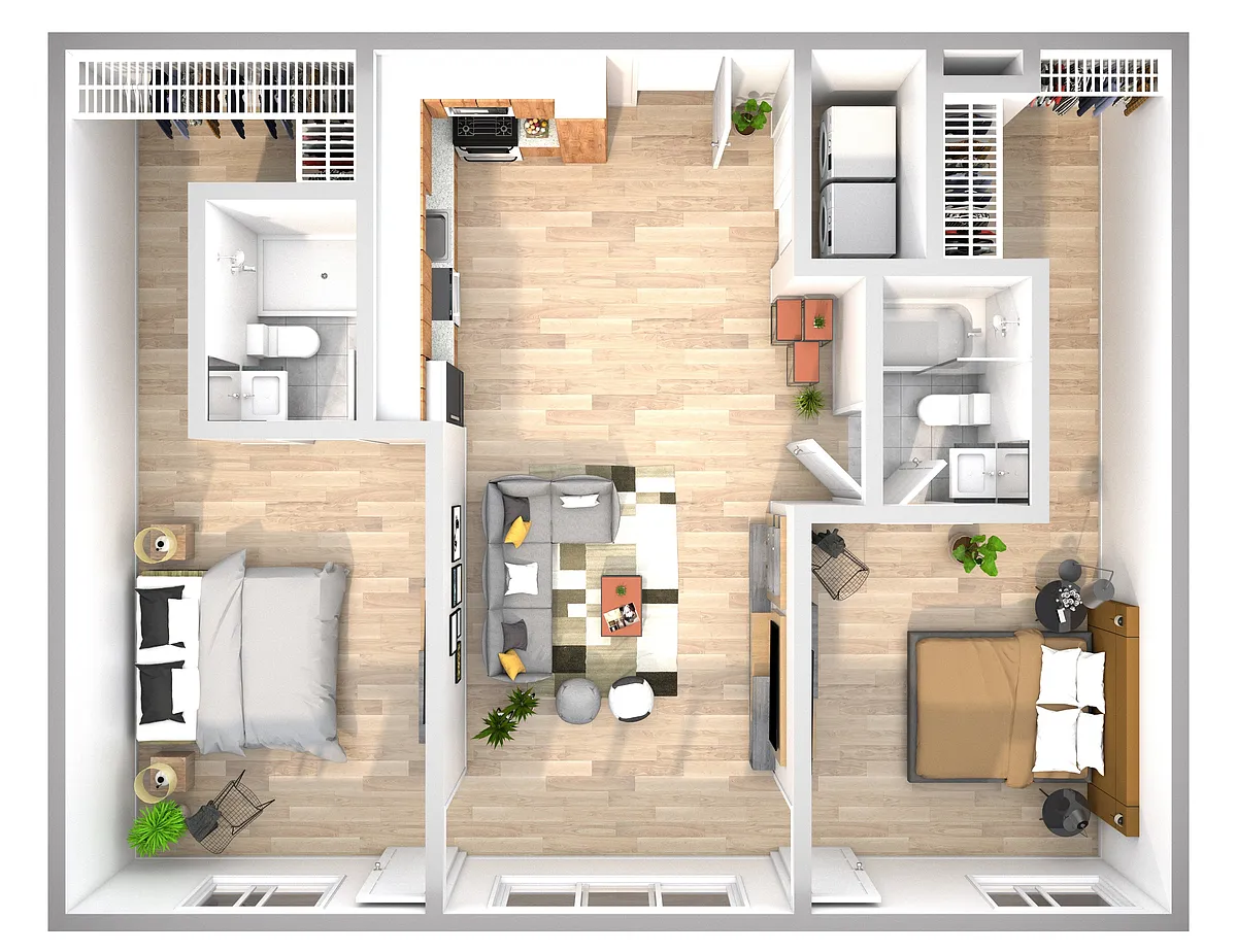 Floor plan 2X2