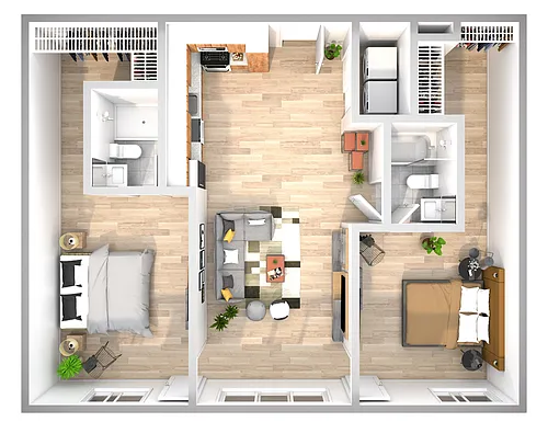 Floor plan 2X2