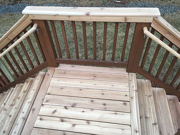 Cedar deck