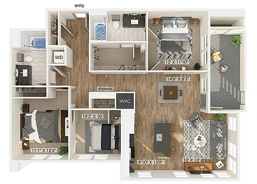 Floor plan C2 Phase 1