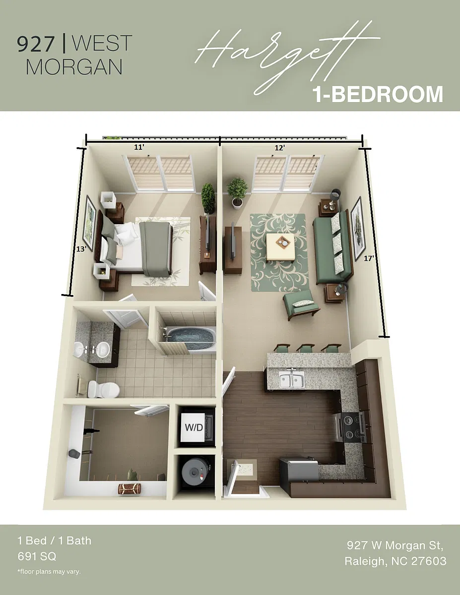 Floor plan Hargett Renovated