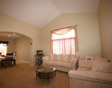 Vaulted formal living room