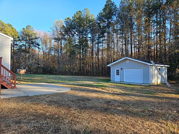 Large, level, open backyard.