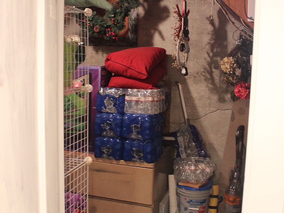 Basement storage/ storm shel
